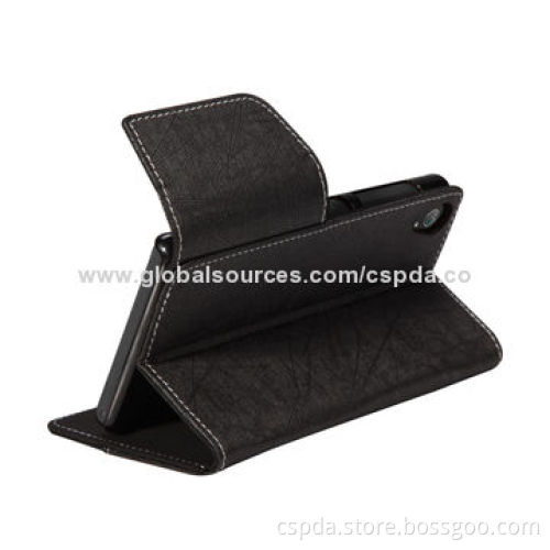 2014 PU Leather Mobile Phone Cases for Sony Xperia Z2 with Wallet Design and Nice Clasp